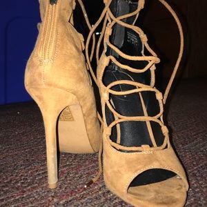 Aldo Brown Suede Heels